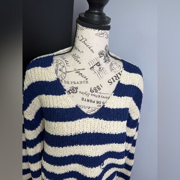 J.Crew Montauk pullover sweater in stripe NWT Size M - Picture 4 of 11